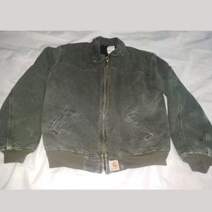 I1E VTG Boys Carhartt Coat YOUTH XLarge green